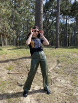 Pantalón Wide Leg Erika en Ecocuero
