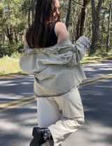 Pantalón Wide Leg Erika en Ecocuero
