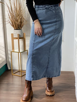 Pollera Ursula en Denim Sky Blue