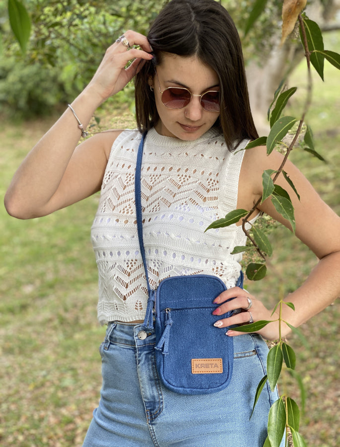 Porta Celular en Denim Marisol