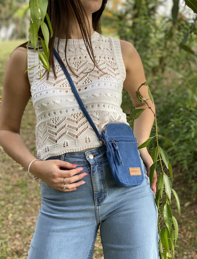 Porta Celular en Denim Marisol