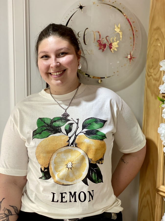 Remera Oversized Coco con Estampado de Limones