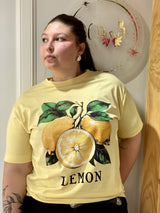 Remera Oversized Coco con Estampado de Limones
