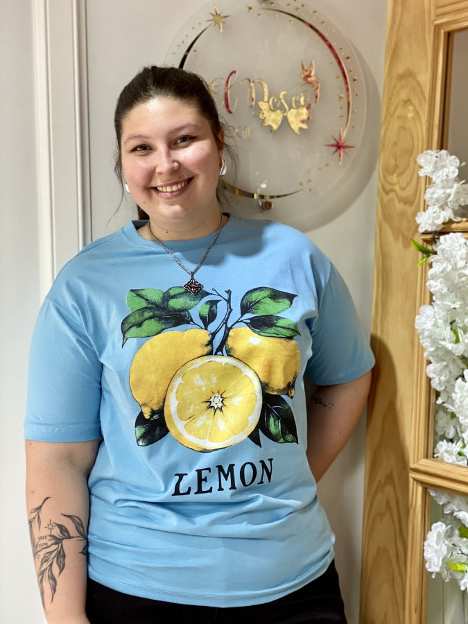 Remera Oversized Coco con Estampado de Limones