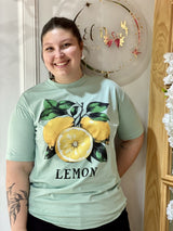 Remera Oversized Coco con Estampado de Limones