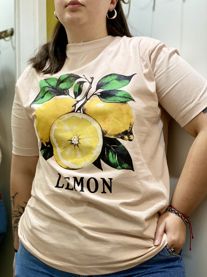 Remera Oversized Coco con Estampado de Limones