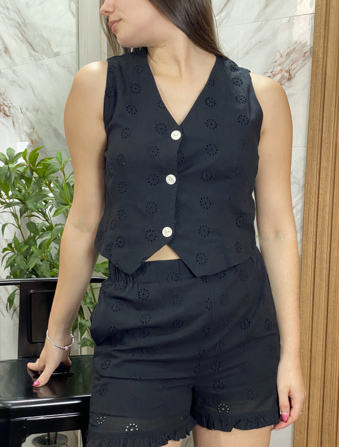 Short Erminia en Broderie