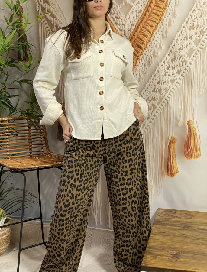 Sobrecamisa en Hilo Marfil Antonella