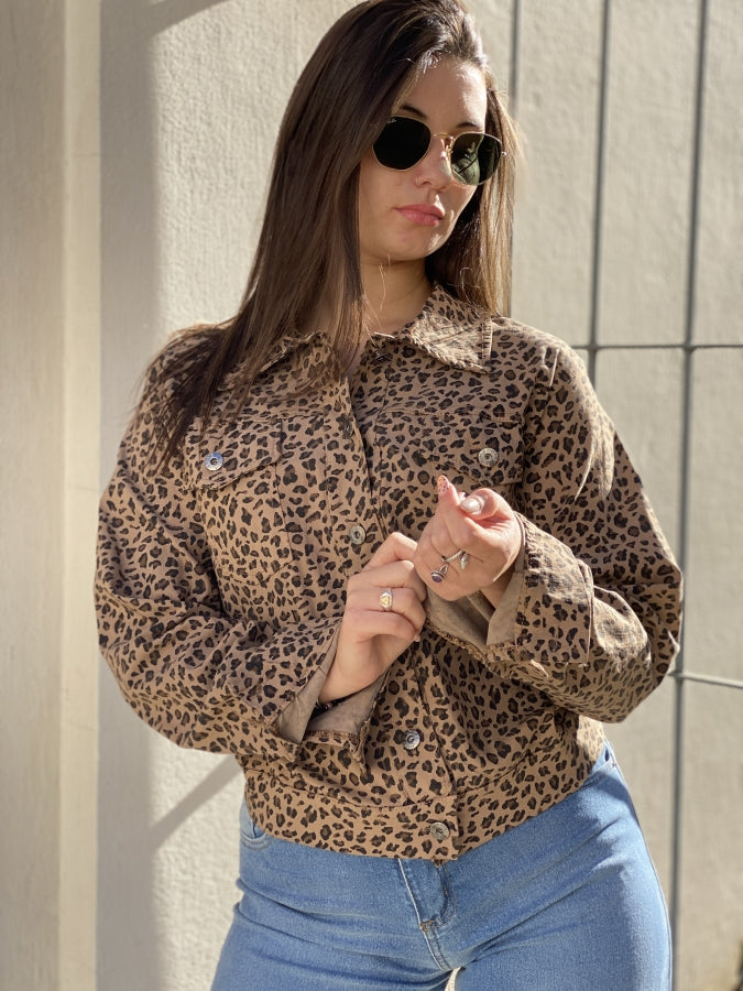Sobrecamisa Roma Animal Print Leopardo