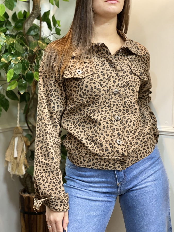 Sobrecamisa Roma Animal Print Leopardo