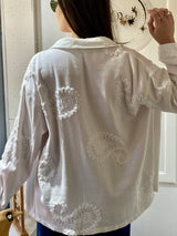 Sobrecamisa en Pana Bordada Viviana