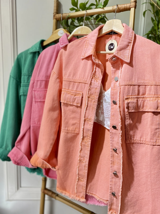 Sobrecamisa de Gabardina Anahi Desflecada