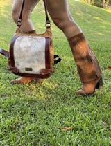 Tejana Aurora en Cuero y Bordado