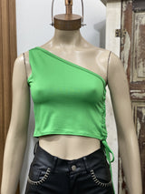 Top Agoss Asimétrico con Frunce Regulable