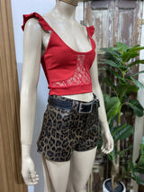 Top Beele de Encaje con Volados Románticos