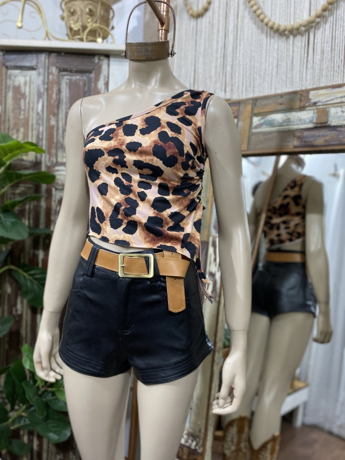 Top Gema Estampado con Pechero Elastizado