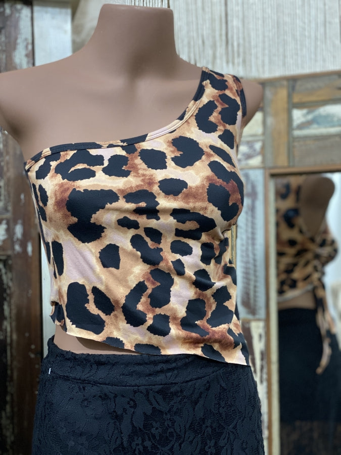 Top Gema Estampado con Pechero Elastizado