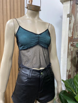 Top Viorica en Tul Soft de Diseño Minimalista