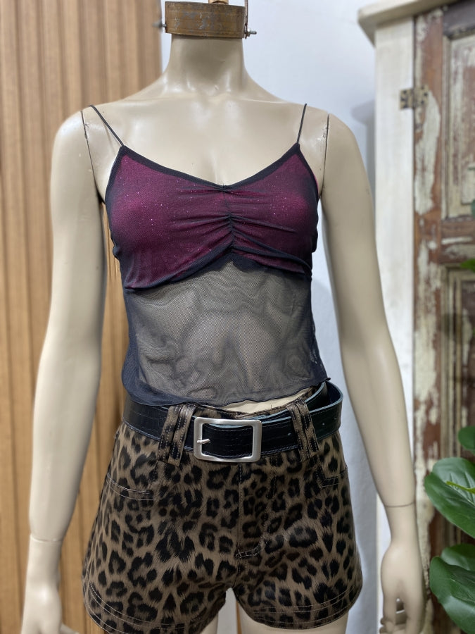 Top Viorica en Tul Soft de Diseño Minimalista