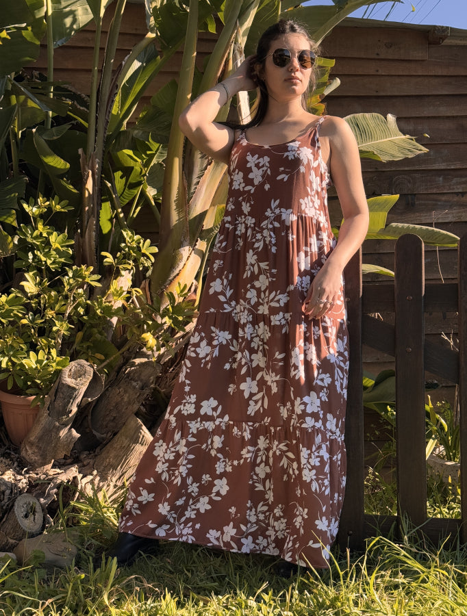 Maxi Vestido en Crepé Ainara