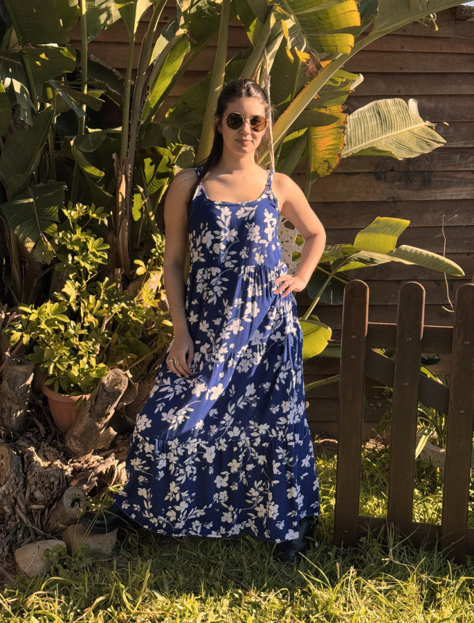 Maxi Vestido en Crepé Ainara