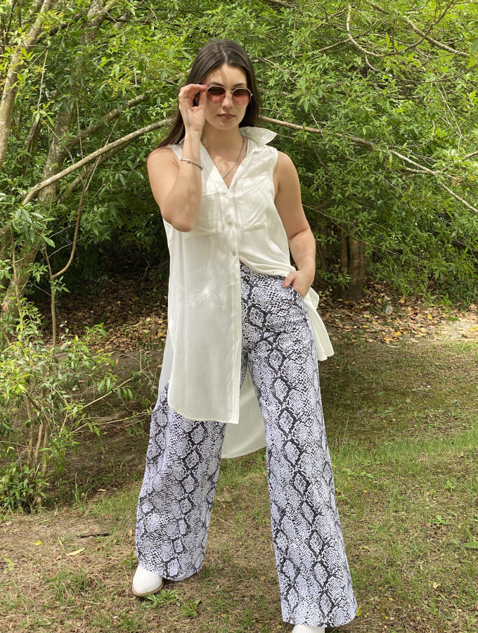 Vestido Camisero Ginebra con Tajos Laterales