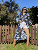 Vestido Camisero Cobalto Ludovica