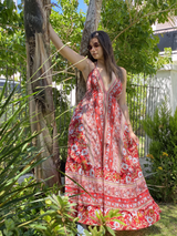 Maxi Vestido en Crepé Leonore