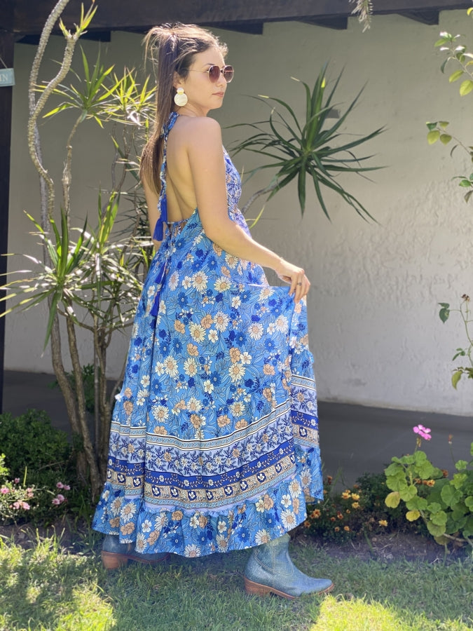 Maxi Vestido en Crepé Leonore