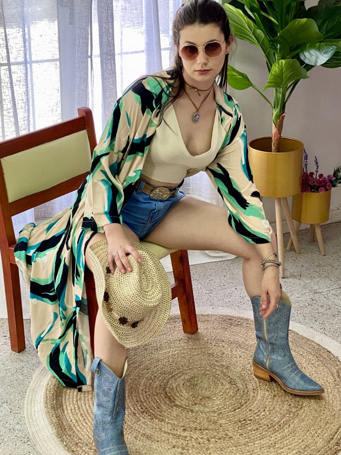 Vestido en Lino Sashi