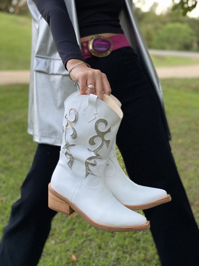 Bota Savage en Cuero Multitono