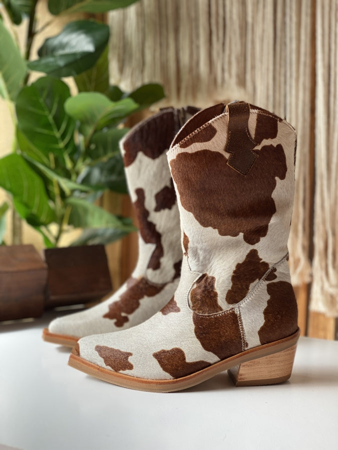 Bota Savage en Cuero Multitono