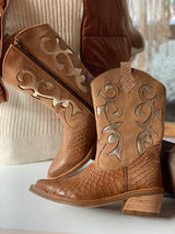 Bota Savage en Cuero Multitono