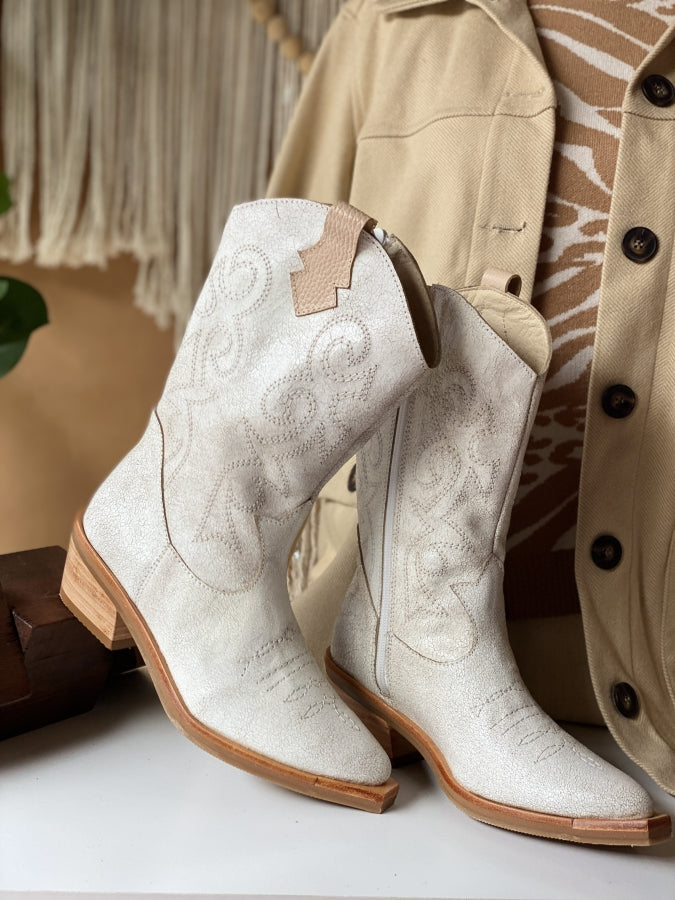 Bota Savage en Cuero Multitono