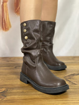 Bota Amalia en Eco-Cuero Chocolate