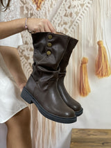 Bota Amalia en Eco-Cuero Chocolate