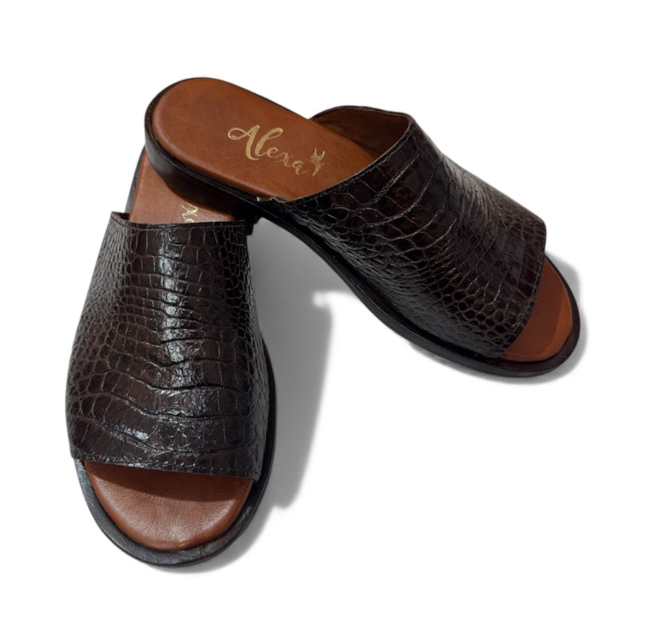 Sandalia Milan en Cuero Genuino con Plantilla Acolchada