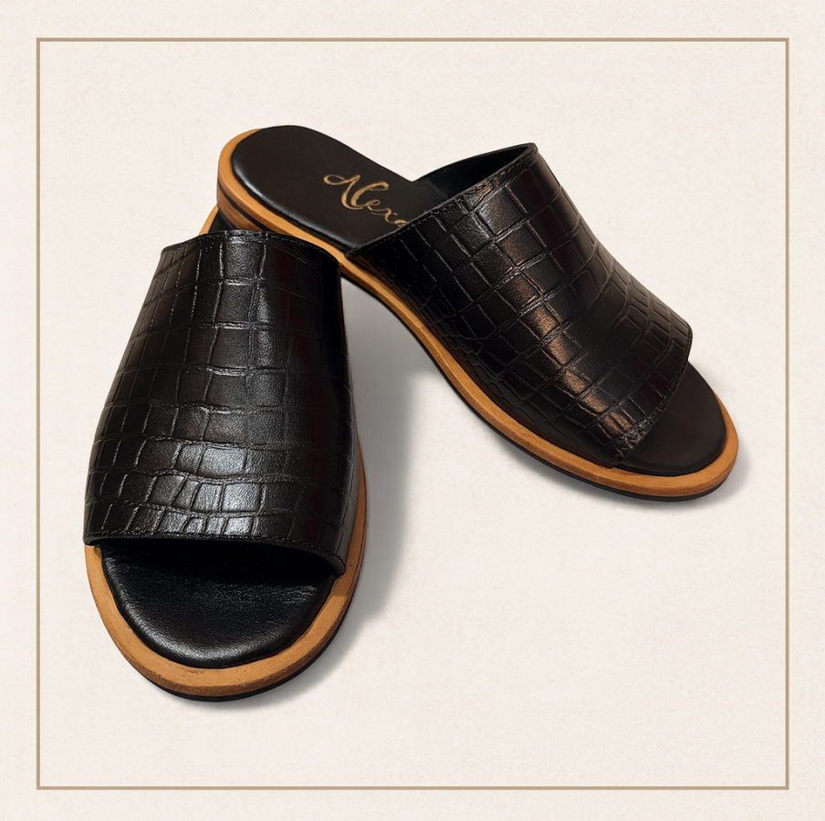 Sandalia Milan en Cuero Genuino con Plantilla Acolchada