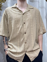 Camisa Mateo Manga Corta Texturizada Cuello Resort