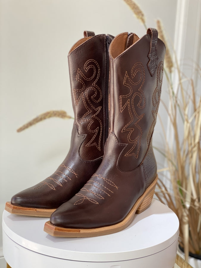 Bota Savage en Cuero Multitono